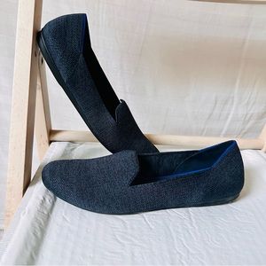 Rothy’s Blue Heathered Flats Loafers Size 9.5 Recycled Textile